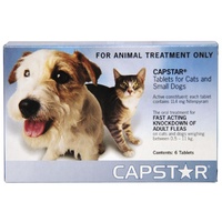 Capstar Fast Flea Knockdown for Cat & Small Dogs