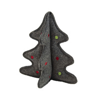 Outward Hound Woolyz Christmas Holiday Tree Grey One Size