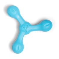 West Paw Skamp Flyer-Inspired Fetch Dog Toy - Aqua Blue