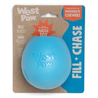 West Paw Rumbl Dog Toy - Small - Aqua Blue