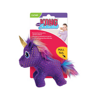 KONG Enchanted Buzzy Unicorn Plush Squeaker Dog Toy