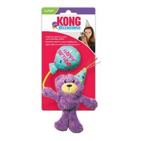 KONG Cat Occasions Birthday Teddy Plush Catnip Cat Toy