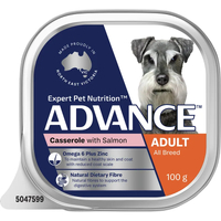 Advance Dog Adult Salmon Cass 100G 12Pack 