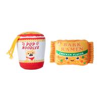 Fringe Studio Nothin But Noodles 2-piece Plush Dog Toys