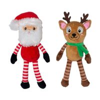 Fringe Studio Friends At Frost Sight Plush Squeaker Christmas Dog Toy