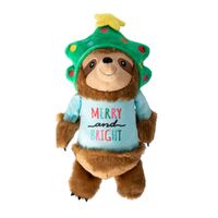 Fringe Studio Turn On The Fun Plush Squeaker Christmas Dog Toy