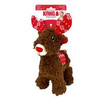 KONG Christmas Holiday Sherps Plush Multi-textured Dog Toy - Reindeer