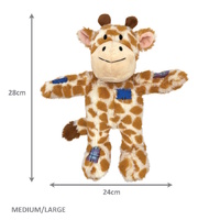 KONG Wild Knots Giraffe Tug & Snuggle Plush Dog Toy - Medium/Large