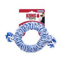 KONG Rope Ring Fetch & Tug Dog Toy for Puppies - Assorted Colours