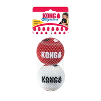 KONG Signature Sport Balls Fetch Dog Toys Pack of 2 Large Balls