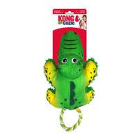 KONG Cozie Tuggz Rope Sqeueaker Dog Toy - Alligator Bulk Medium/Large