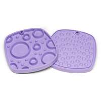 West Paw Feast Lick Mat Slow Feeder for Dogs - Bubbles - Lavender