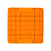 Lickimat Mini Playdate Slow Food Bowl Anti-Anxiety Mat for Dogs - Orange