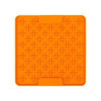 Lickimat Mini Buddy Slow Food Bowl Anti-Anxiety Mat for Dogs - Orange