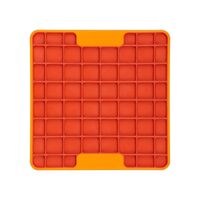 Lickimat Mini Tuff Playdate Slow Food Bowl Anti-Anxiety Mat for Dogs - Orange