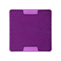 Lickimat Mini Tuff Soother Slow Food Bowl Anti-Anxiety Mat for Dogs - Purple