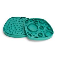 West Paw Feast Lick Mat Slow Feeder for Dogs - Bubbles