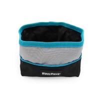 Zippy Paws Adventure Bowl On-the-Go Food & Water Bowl - Teal