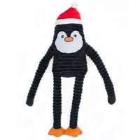 Zippy Paws Christmas Crinkle Dog Toy - Large Penguin