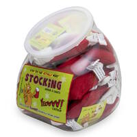 Yeowww Holiday Christmas Stocking Catnip Cat Toy - Display Jug with 36 Stockings