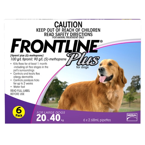 Frontline Plus for Dogs 20-40kg - 3-Pack