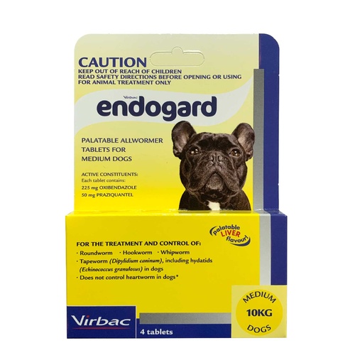 Endogard All Wormer for Medium Dogs up to 10kg - 4-Pack