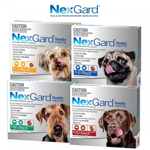 Nexgard For Dogs 25.1-50Kg - Red 6 Pack