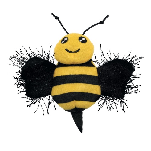 KONG Better Buzz Bee Mesh & Crackle Plush Cat Toy