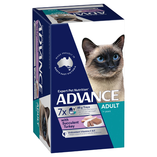 Advance Cat Adult Succulent Turkey 85G 7Pack  