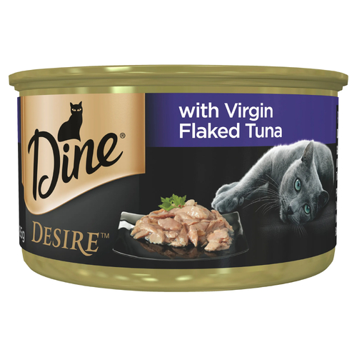 Dine Wet Desire Virgin Flaked Tuna 85G 24Pack(273953)  