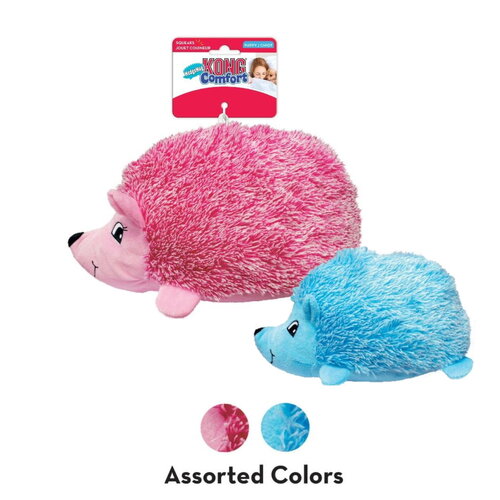 KONG Comfort Hedgehug Puppy Plush Dog Toy - Assorted Colours - Large