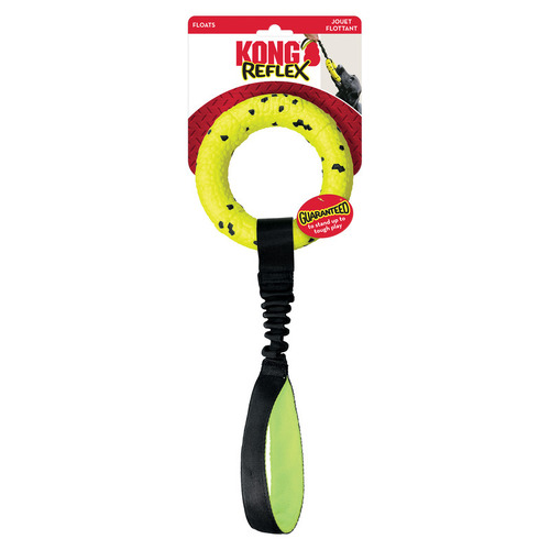 KONG Reflex Bite Defying Floating Dog Toy - Reflex Tug