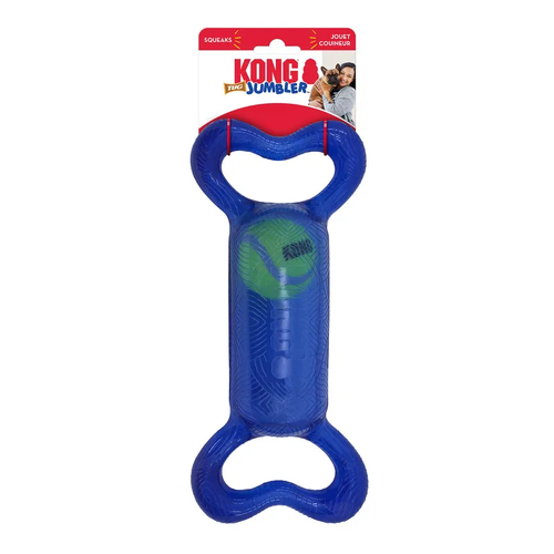 KONG Jumbler Tug Interactive Tough Dog Toy - Medium-Large