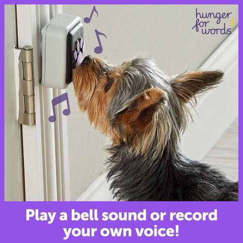 Hunger For Words Talking Pet Doorbell - Perfect when there's no doggy door!