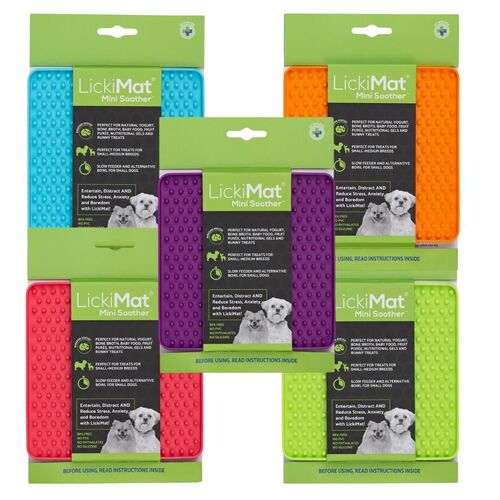 Lickimat Mini Soother Slow Food Bowl Anti-Anxiety Mat for Dogs