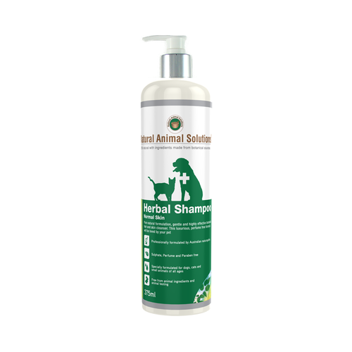 Natural Animal Solutions Herbal Shampoo for Cats & Dogs with Normal Skin 375ml