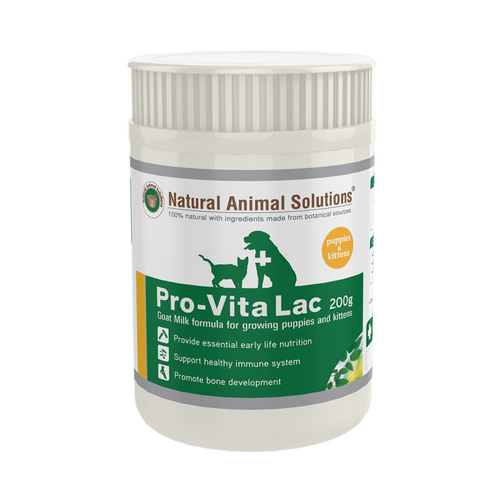 Natural Animal Solutions Pro-Vita Lac Supplements for Puppies & Kittens 200g