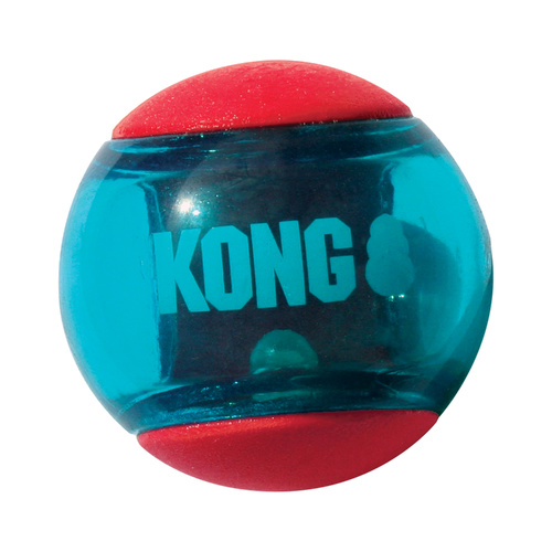 KONG Squeezz Action Multi-textured Ball Dog Toy - Medium