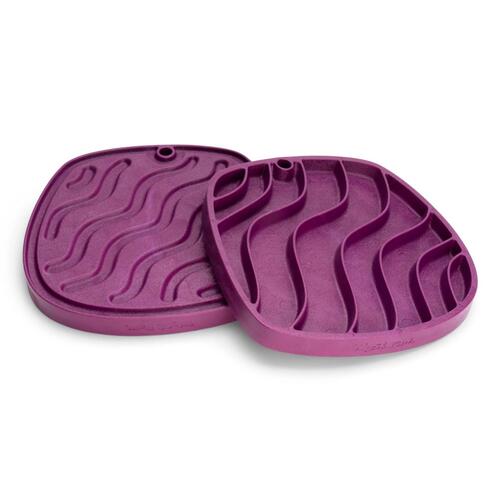West Paw Feast Lick Mat Slow Feeder for Dogs - Waves