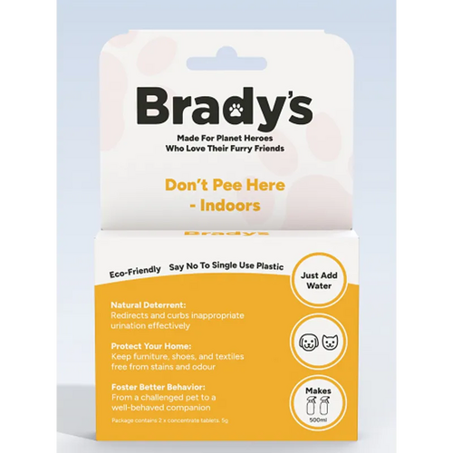 Bradys Dont Pee Here - Indoors Tablets - Makes 500ml 