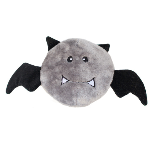 Zippy Paws Halloween Brainey Squeaker Dog Toy - Bat