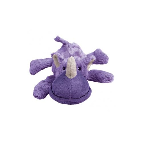 KONG Cozie - Low Stuffing Snuggle Dog Toy - Rosie the Rhino - Small