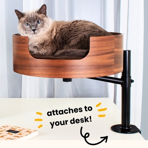 Desk Nest Cat Bed - The Purrfect Cat Bed for Your Desk 