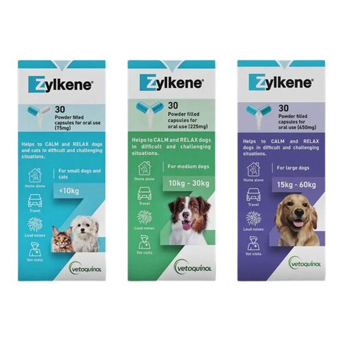 Zylkene Nutritional Supplement for Dogs and Cats - 30 Capsules 75mg